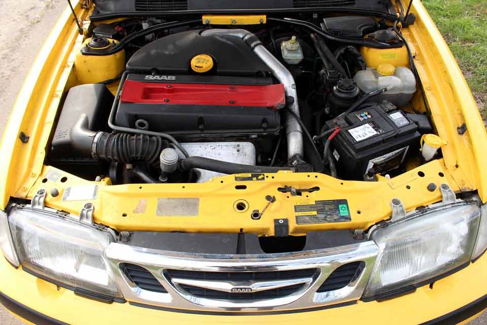 The newer engine will enable this Saab Convertible car to transport the future owner up to 1 million kilometers