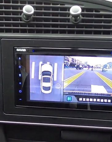 360 degree camera system built into the Saab 9-3