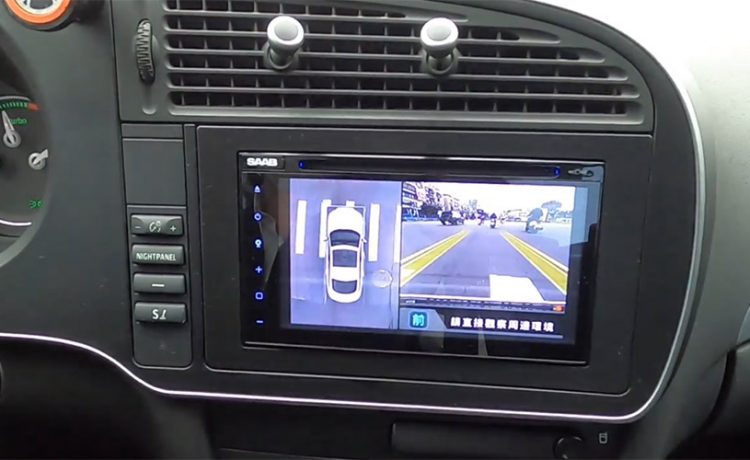 360 degree camera system built into the Saab 9-3