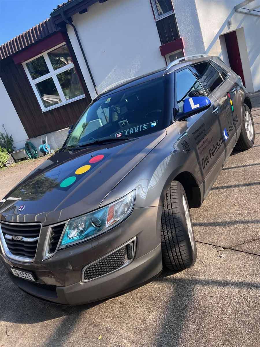 This rare Saab 9-4X, once used for driving lessons in Switzerland, stands out as a unique opportunity for collectors and enthusiasts.