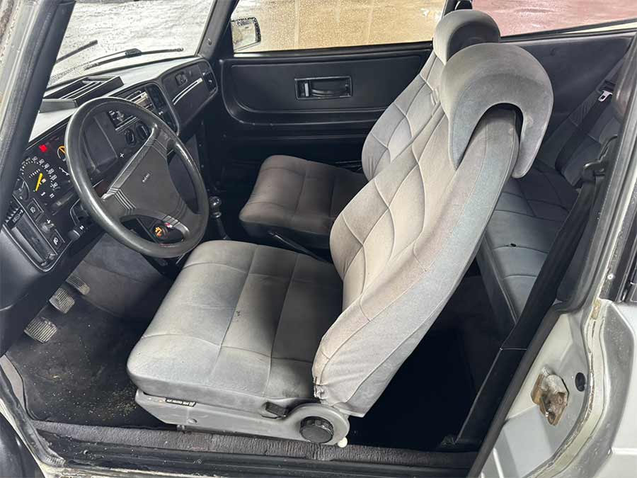 Classic Saab simplicity: The interior of this 1984 Saab 900 Turbo combines timeless Scandinavian design with custom upgrades, ready for a new owner to refine its potential.