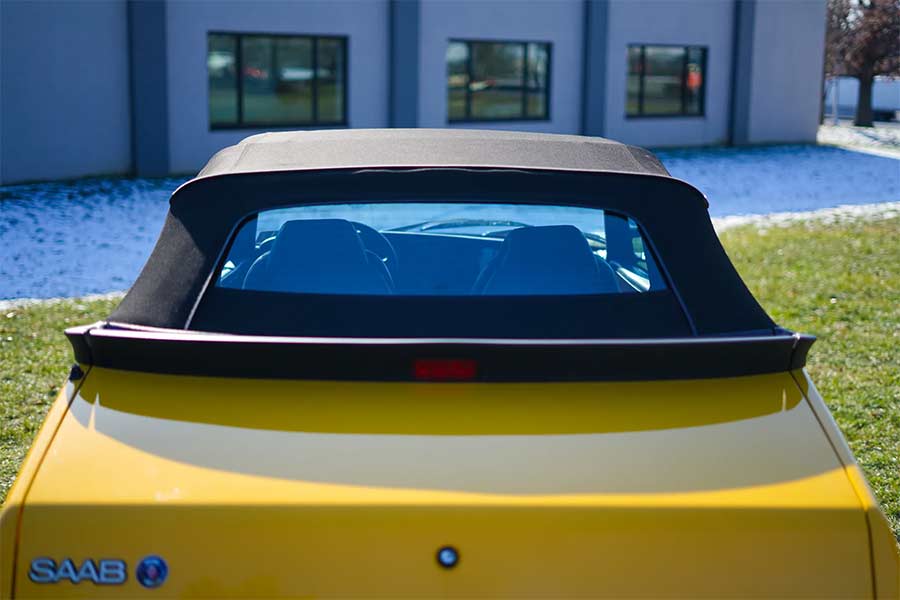 One of just 299 Monte Carlo Yellow convertibles imported for 1991, its power-operated black top remains pristine even after 26k miles of careful ownership.