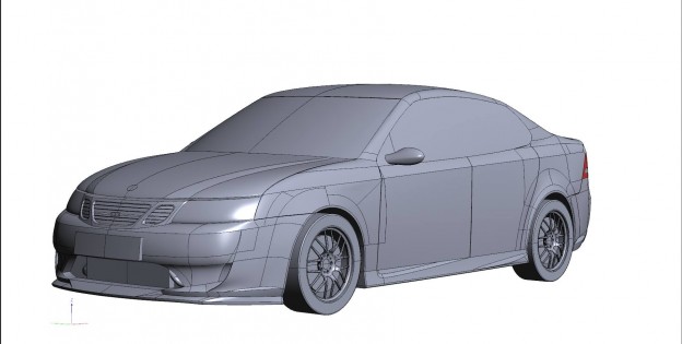 A-Zperformance design body kit for Saab 9-3