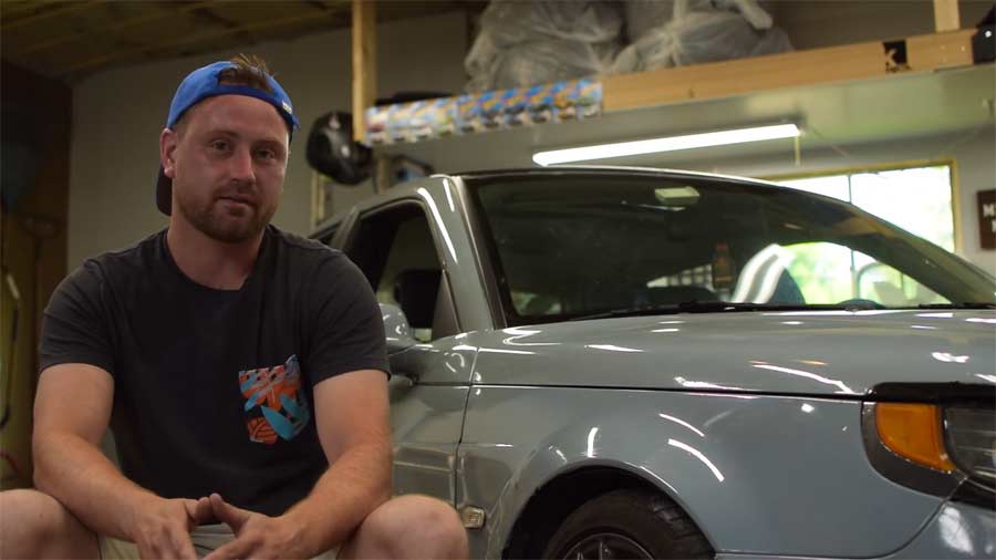 Andrew Plewak and his Project Saab