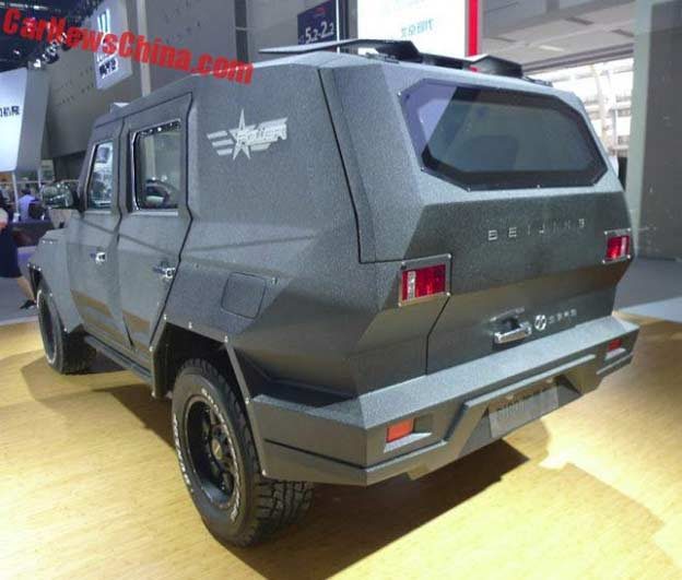 Armored BJ80 SUV with armored plating and bulletproof windows