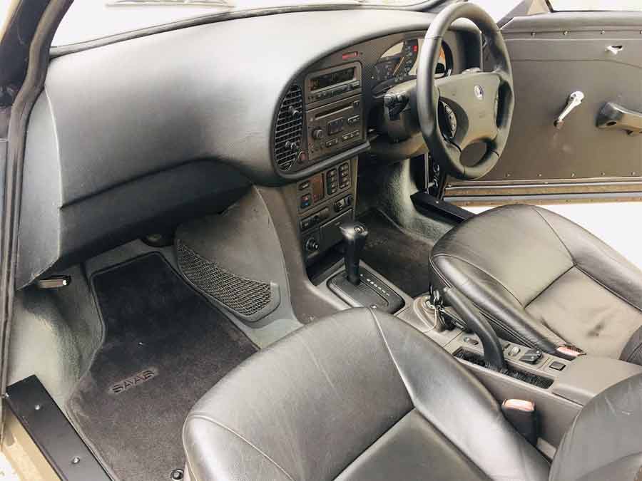 Customized Saab 96 interior