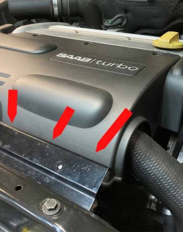 Saab's ECU at the new location