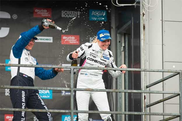 Emma Kimilainen takes her second podium in STCC