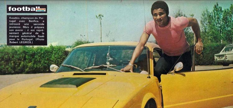 Portugal’s football king Eusébio and his favorite SAAB Sonett