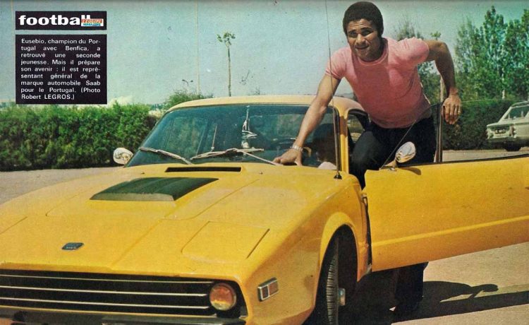 Portugal’s football king Eusébio and his favorite SAAB Sonett