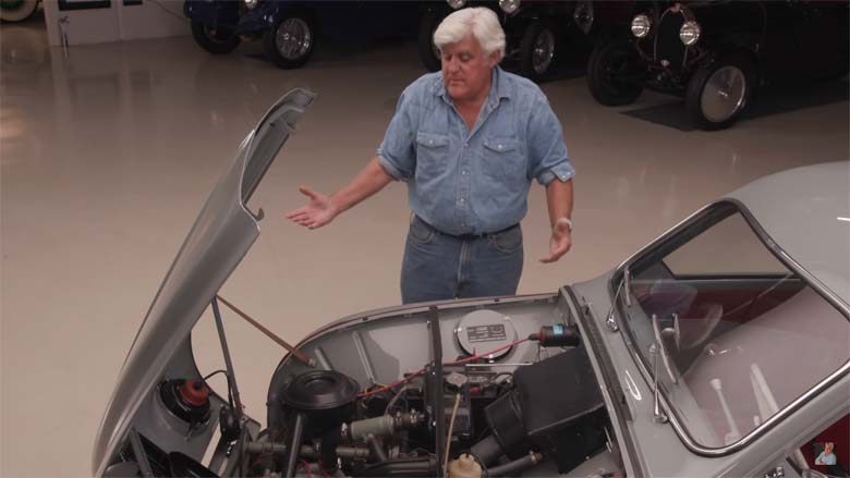 Jay Leno and his Saab 93B