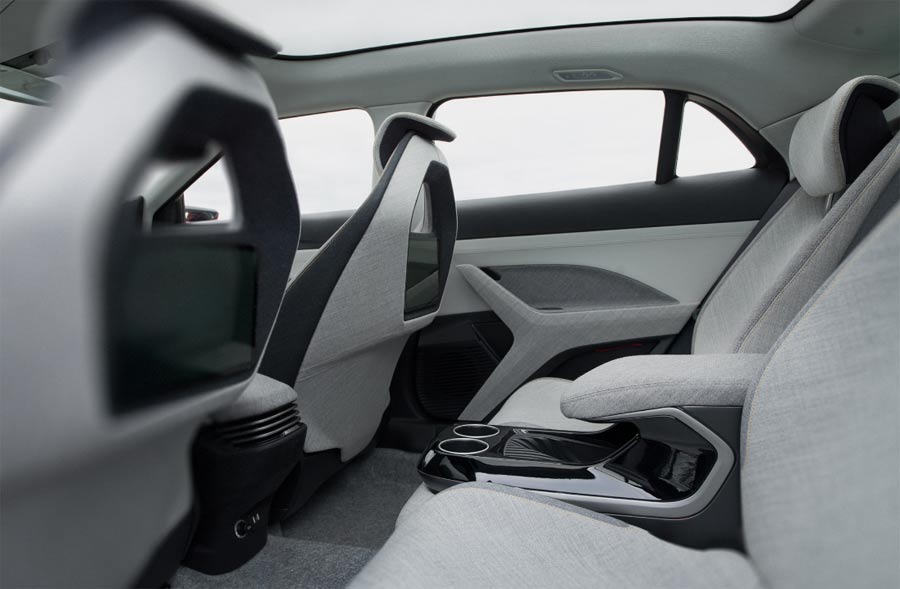 The interior of NEVS Emily GT car is truly "Saab-esque", with a touch of Scandinavian design spirit in every detail