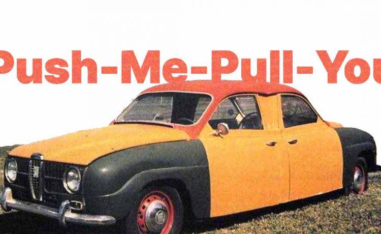 Push-Me-Pull-You Saab-96