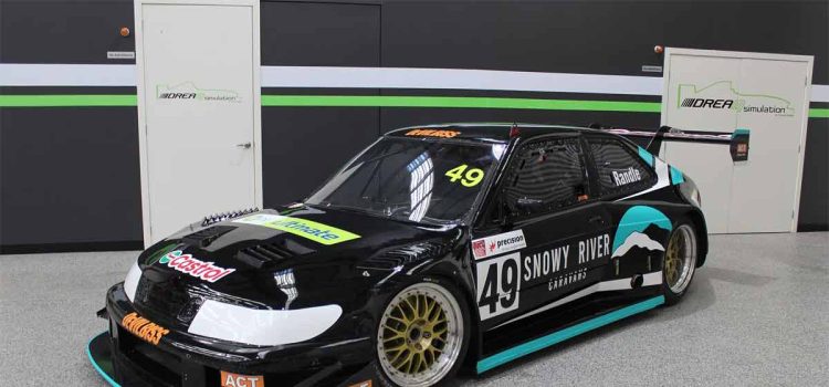 Thomas Randle's Saab 9-3, powered by a 750-plus horsepower Chevrolet engine, ready for action in the Precision National Sports Sedan series at The Bend Motorsport Park.