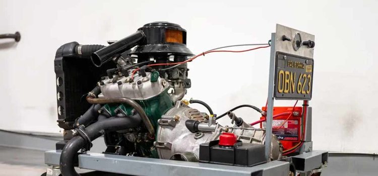 Saab 841cc Engine and 4-Speed Gearbox w/Test Stand