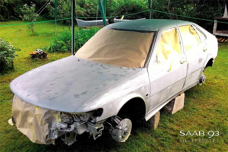 Saab 9-3 before Paint Shop