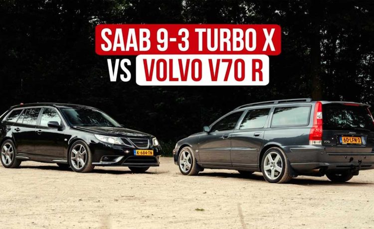 Saab 9-3 Turbo X SportCombi vs. Volvo V70 R