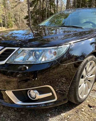 Rare find: One of only 400 produced, this Saab 9-3 was built three years after the company went bankrupt.