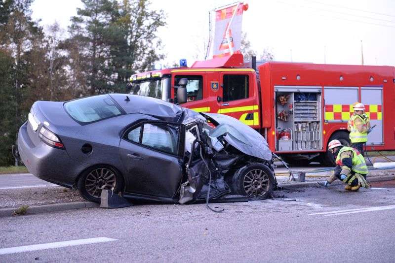 Saab 9-3 after accident