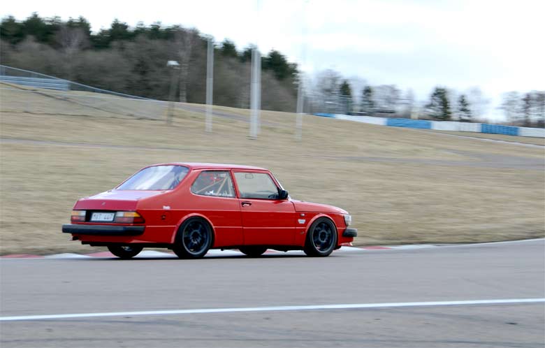 Saab 90 at Racetrack