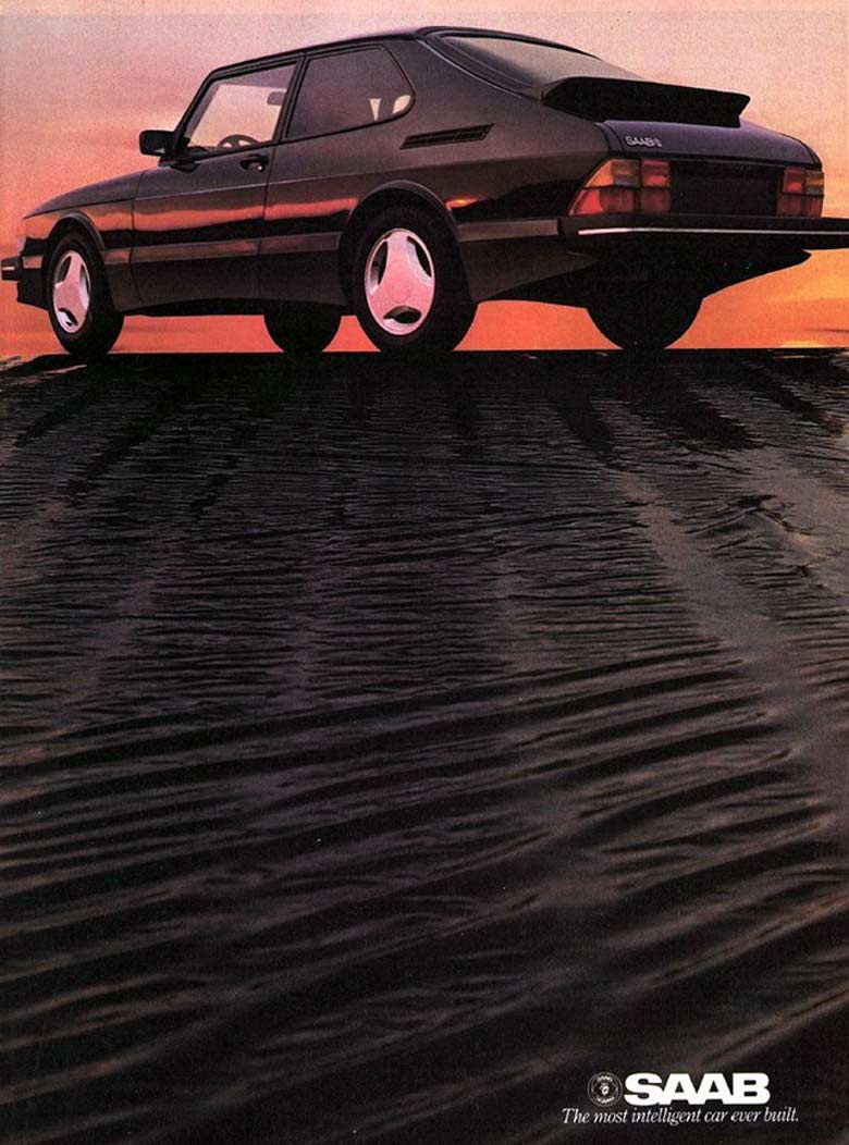 Saab 900 ad from 1985