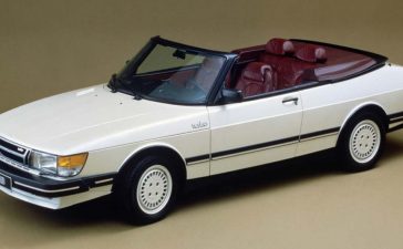 The ASC "flat nose" prototype of Saab 900 convertible