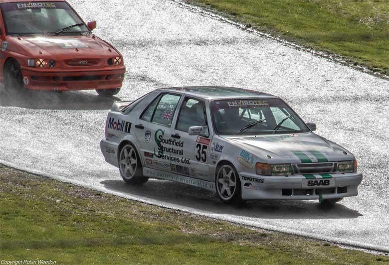 Saab 9000 in action