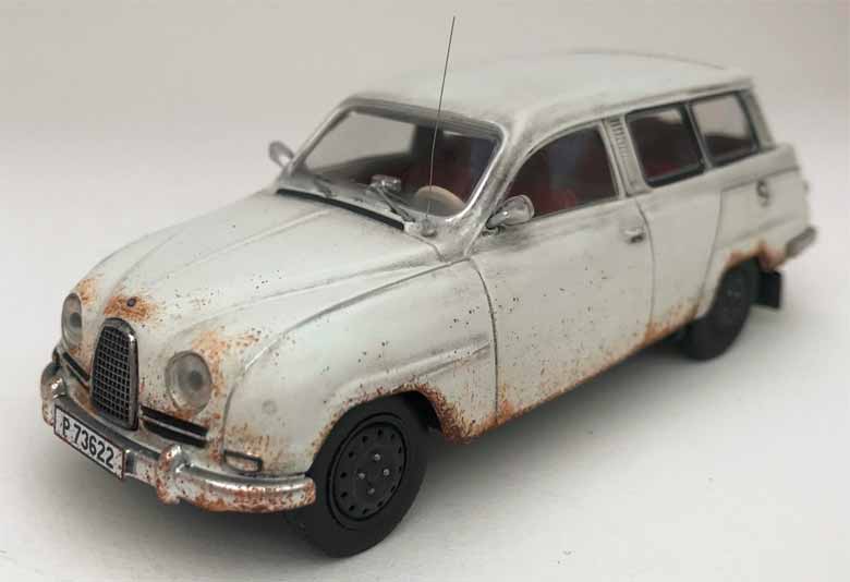 Saab 95 Scale model - Exceptional level of detail both on the exterior of the car and the interior