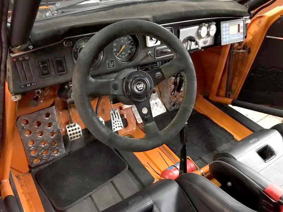 Saab 96 Rally interior