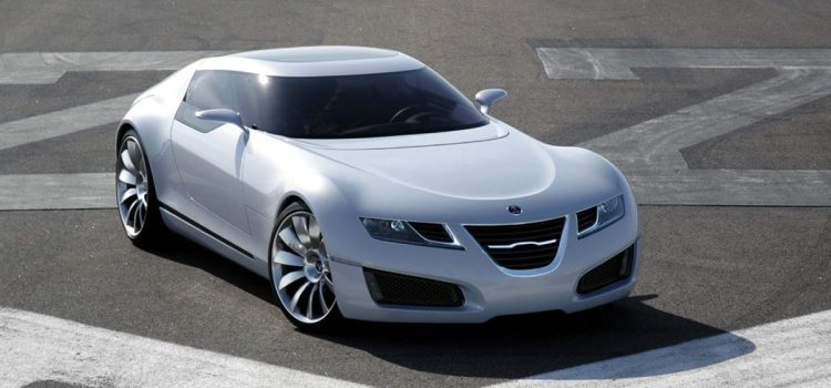 The Saab Aero X Concept (2006) featured a jet-inspired design with a canopy cockpit and a 400-horsepower ethanol-powered V6 engine, showcasing Saab's futuristic vision.