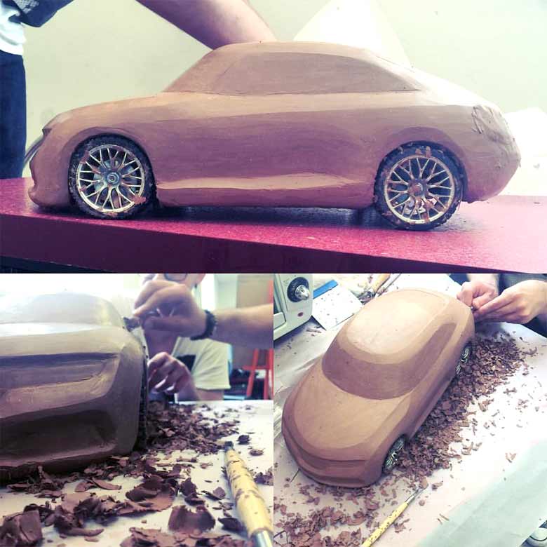 Saab Clay model