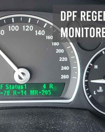 eSID3 Display Showcasing DPF Regeneration Parameters in a Saab Vehicle: Real-Time Soot Levels, Temperature, and Regeneration Status.