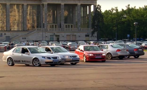 "Saab dance" by Russian Saab Performance Team