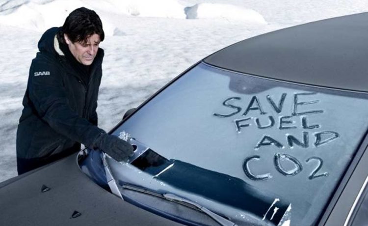 Saab Ice Scraper Funk-Is To Reduce CO2