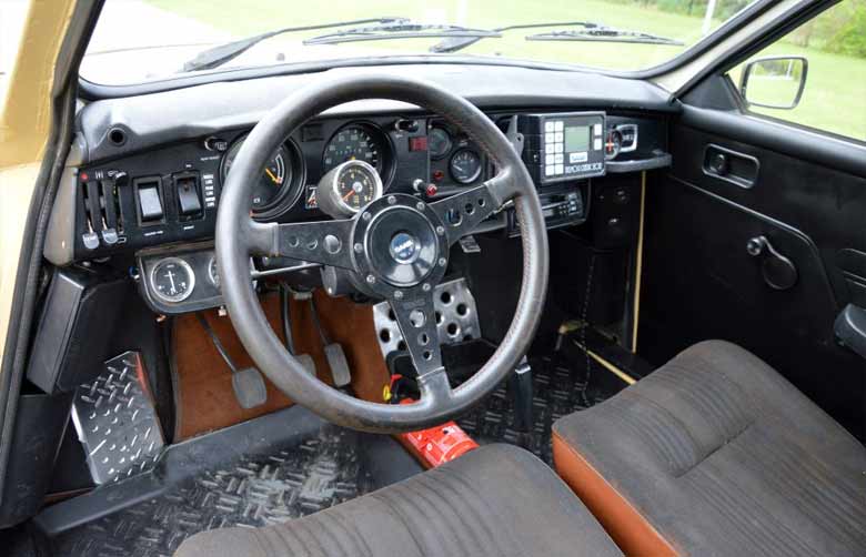 Saab 96 Rally interior