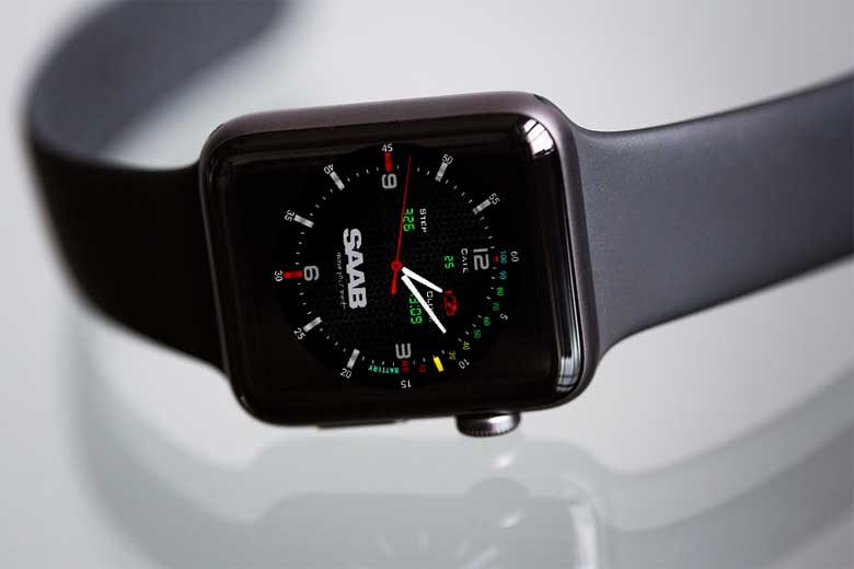 Saab Smartwach watchface