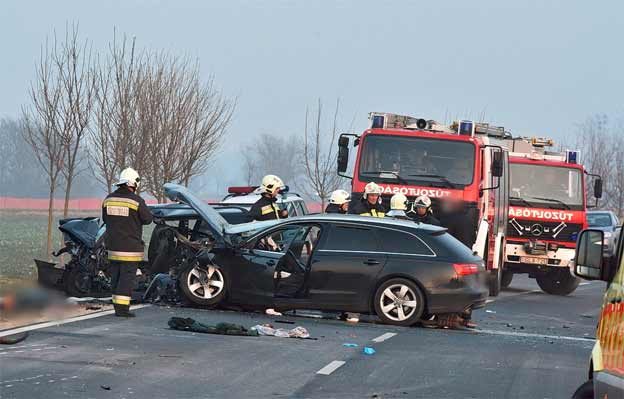 Saab and Audi collided head-on accident 