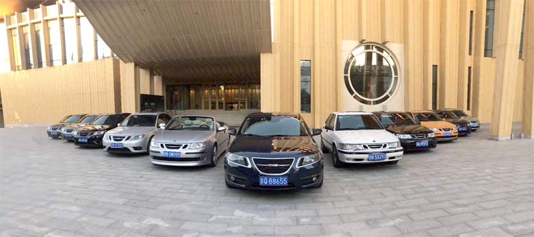 Saab cars in Beijing