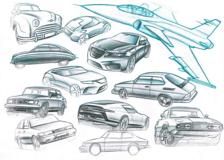 Saab sketches