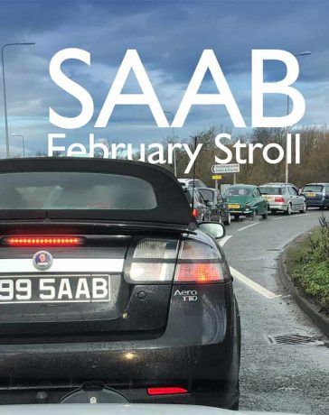 Saab February stroll