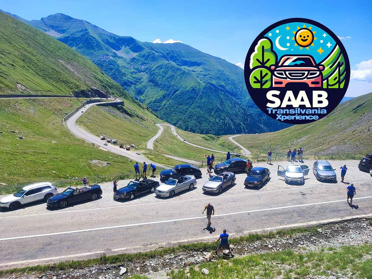 Saab enthusiasts gather for the ultimate Transylvania experience, showcasing their iconic vehicles against the breathtaking backdrop of the Transfăgărășan highway.