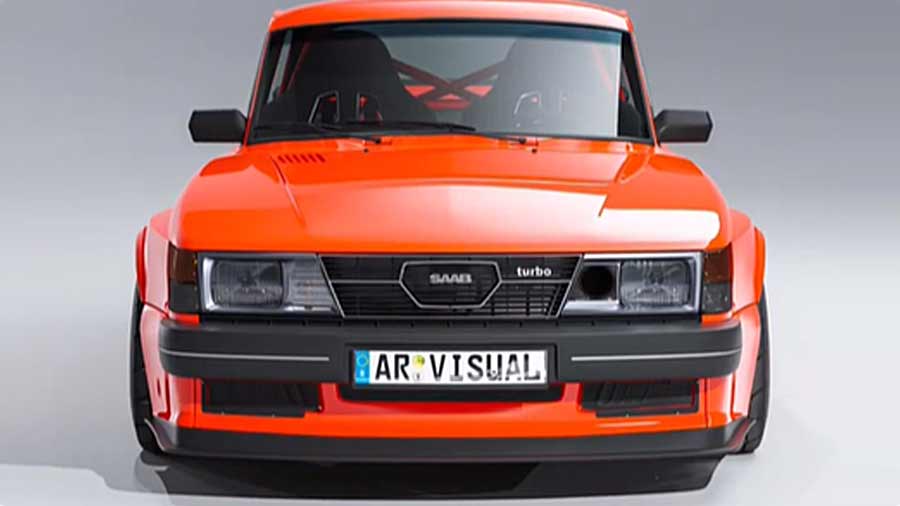 Reviving the Legend: Saab 900 Turbo Reimagined for a New Era by 3D artist Andreas Richter