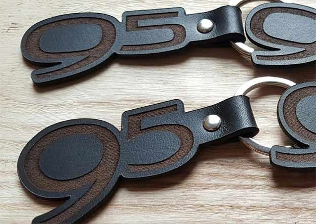 Saab Leather Keyrings