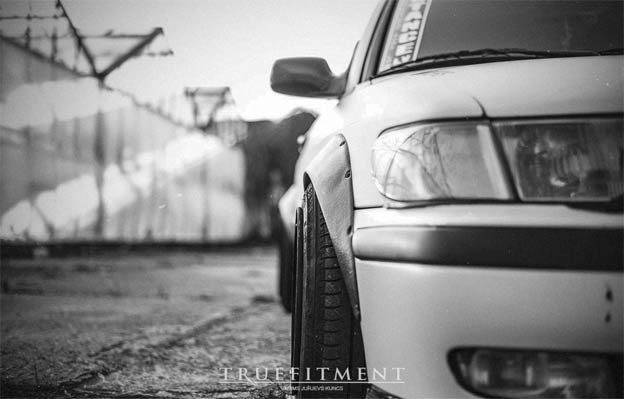 Stanced Saab 9-3