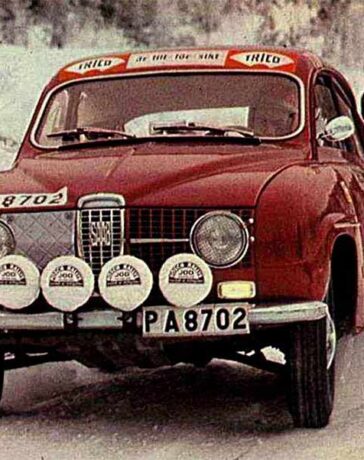 Tom Trana in Saab 96