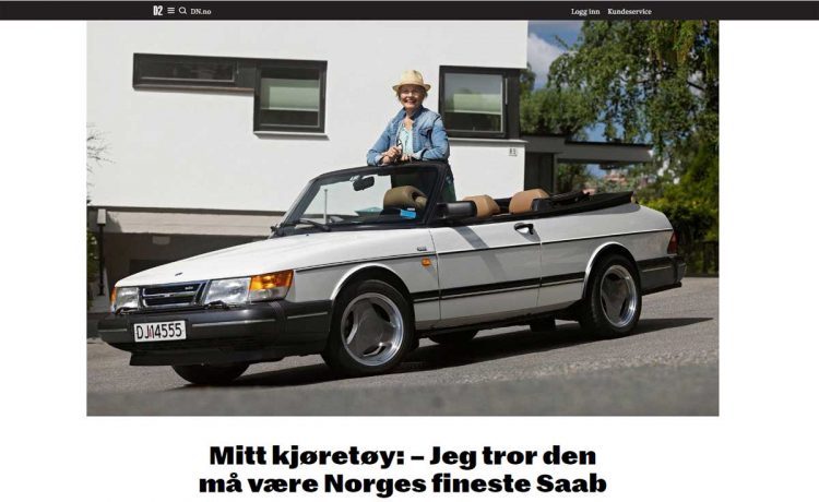 My vehicle: Wenche Onsrud with Saab 900 Cabriolet