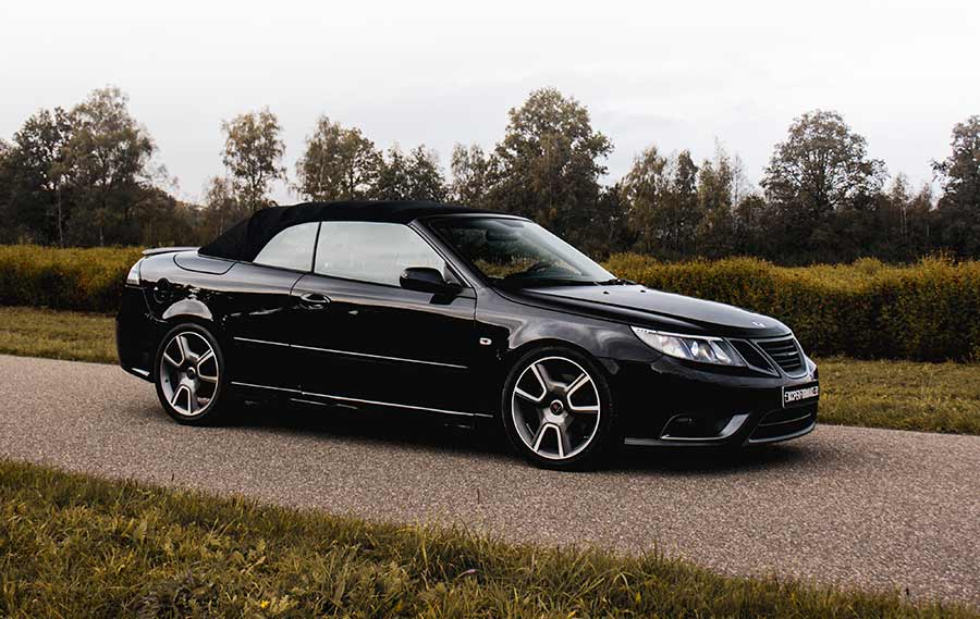 A unique interpretation of Saab's Turbo X lineage—this KCPerformance-built 9-3 Convertible combines open-top luxury with all-wheel-drive performance and a 400-hp V6 engine.