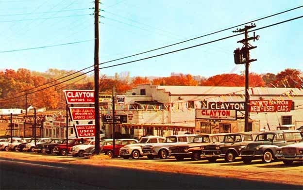  They sold new Triumphs, Saabs, and Alfa Romeos, as well as Volvos and used cars, at this Clinton Hwy. address in the '60s.