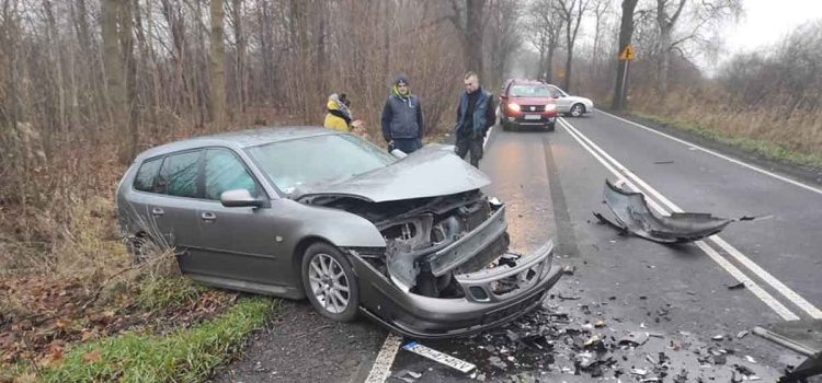 Crashed Saab 9-3 Wagon