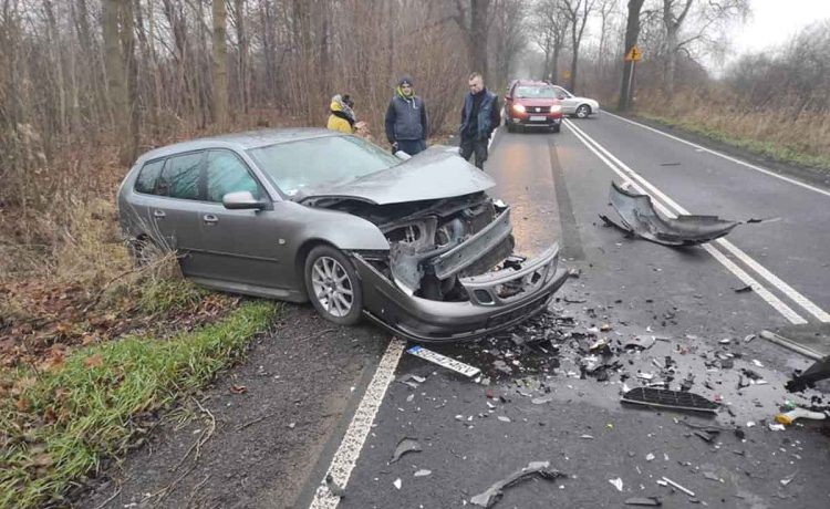 Crashed Saab 9-3 Wagon